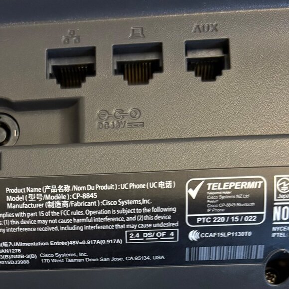 Cisco CP 8845 HD video telephone - Picture 2 of 2